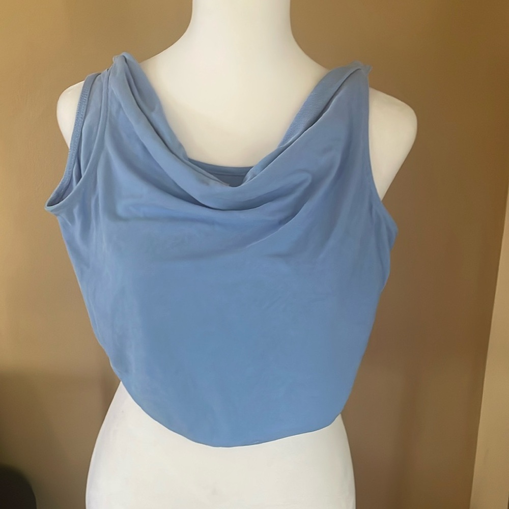 Urban Outfitters Blue Ribbed Crop Top size XS